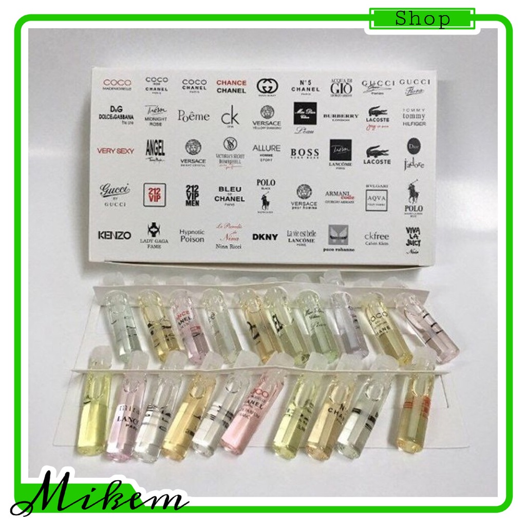 Set 20 Chai Nước Hoa Mẫu Thử Cao Cấp – Nước Hoa – nước hoa mini - Mẫu Thử Nước Hoa - Mẫu Thử Nước Hoa Mini - Nước Hoa Nữ