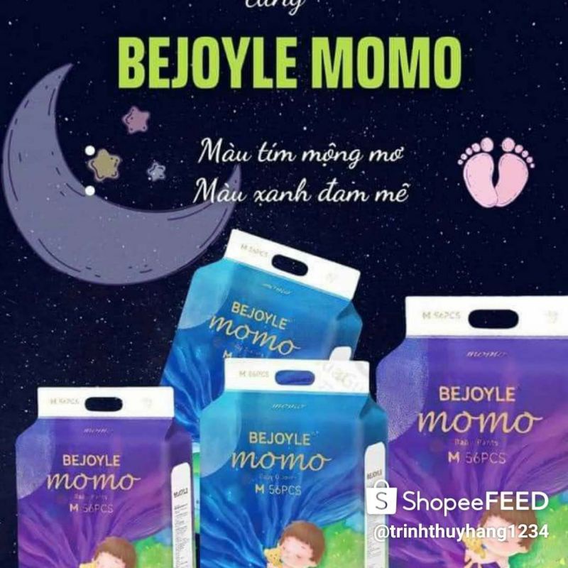 Bỉm Bejoyle Plus/Xanh/Momo/Diamond Dán/Quần S120/M96/L90/XL78/XXL66