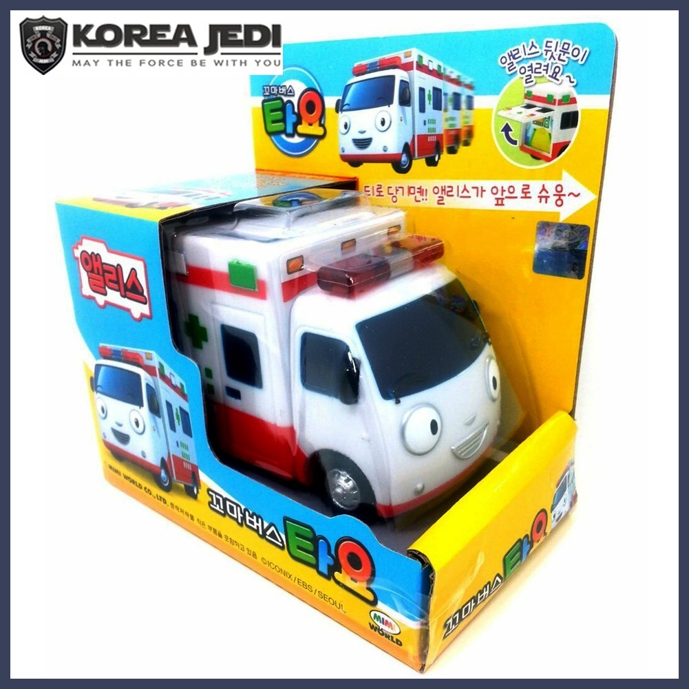 ★Little Bus Tayo★ Alice (Ambulance) Đồ chơi xe buýt loạt xe buýt chở bạn bè của Tayo dành cho trẻ sơ sinh