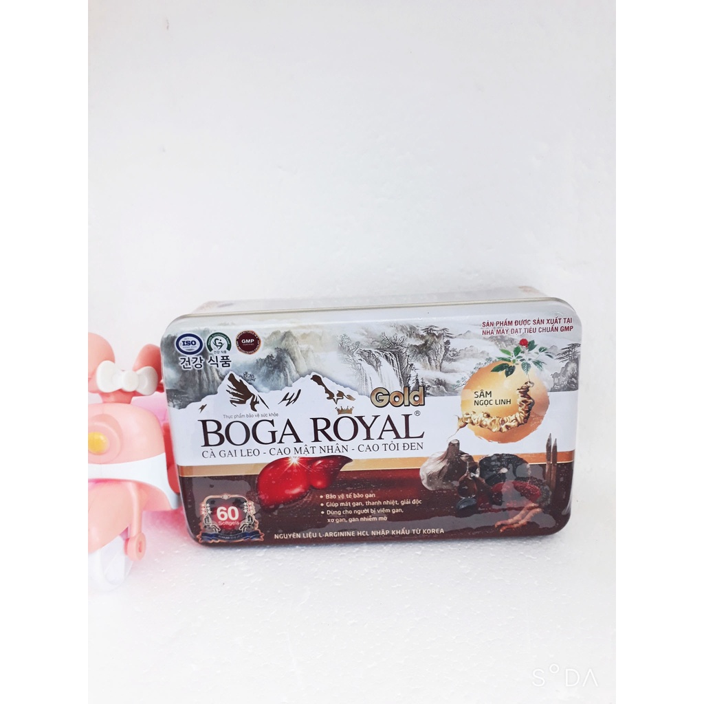 (CHÍNH HÃNG) Viên uống BOGA ROYAL giúp bảo vệ tế bào gan, mát gan, thanh nhiệt, giải độc