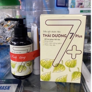 Dầu gội dược liệu thái dương 7 plus siêu mươtj siêu thơm(tặng kèm kem đánh răng thái dương)