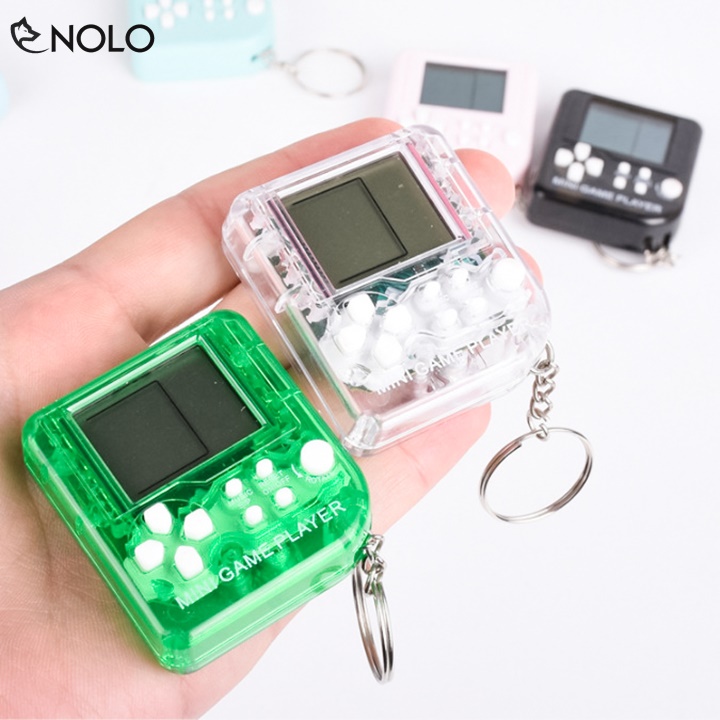 Móc Treo Chìa Khóa Máy Chơi Game Console Mini Model PM101 Gồm 23 Trò Dùng Nguồn Pin Cúc Áo