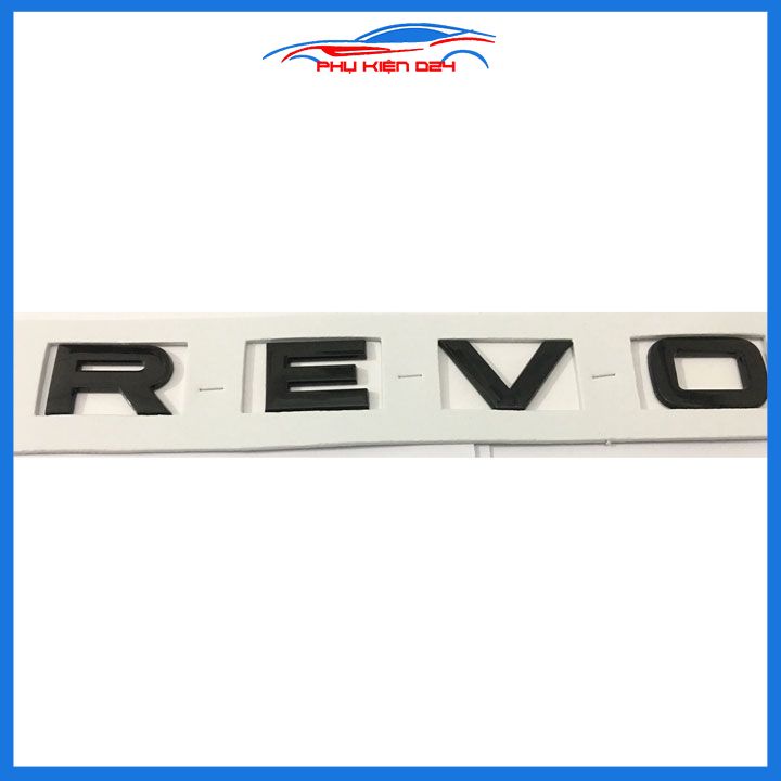 Logo, lô gô chữ nổi dán xe 3D trang trí xe REVO đủ màu đen đỏ bạc dành cho xe Hilux