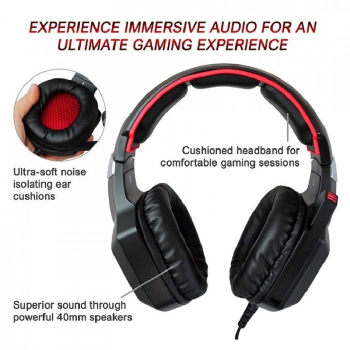 Tai nghe Gaming Raikken Rk-700 ♥️Freeship♥️ Tai nghe chụp tai chơi game giá rẻ game thủ - Gaming Headphone