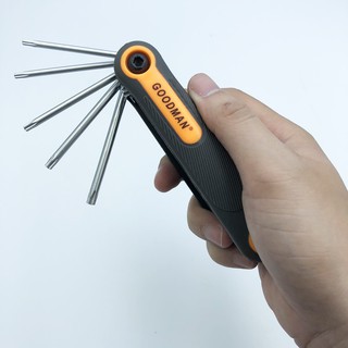 Bộ lục giác hoa thị, hoa khế Goodman, Kapusi, Berylion lục giác giác gập, tô vít gập