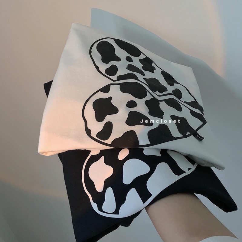 Bộ tim bò sữa quần kaki trắng TH6