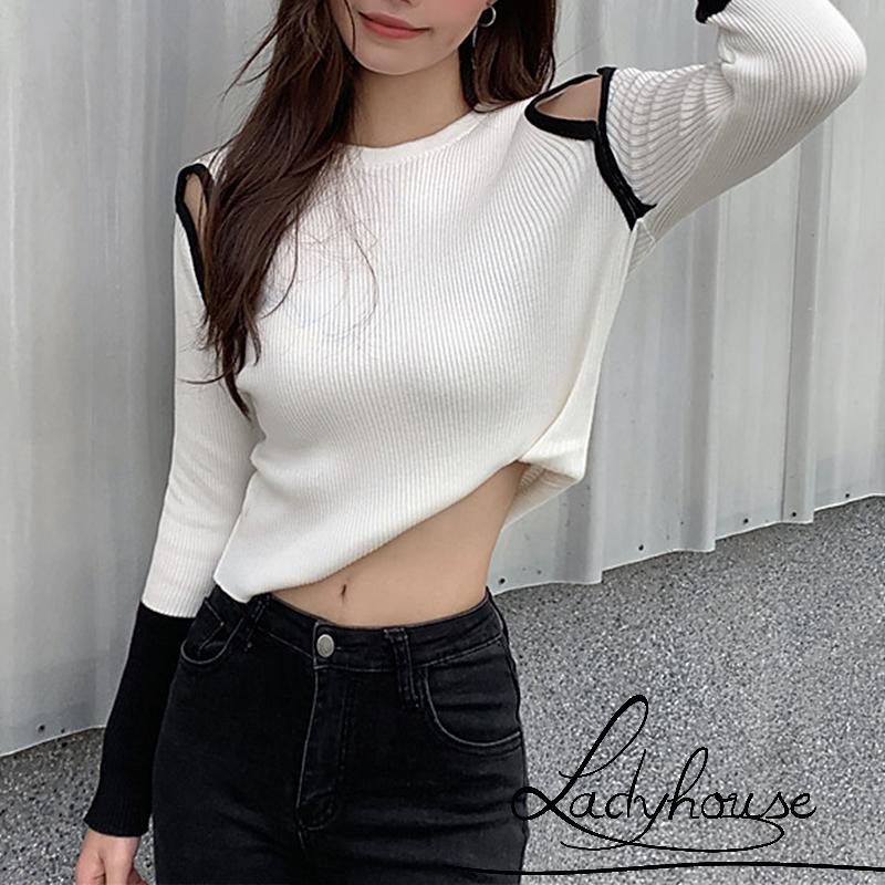 Áo thun tay dài cổ tròn dáng ôm thời trang mùa thu cho nữ