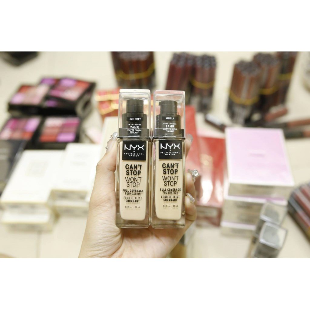 Kem Nền NYX Professional Makeup Can't Stop Won't Stop Full Coverage Foundation 30ml
