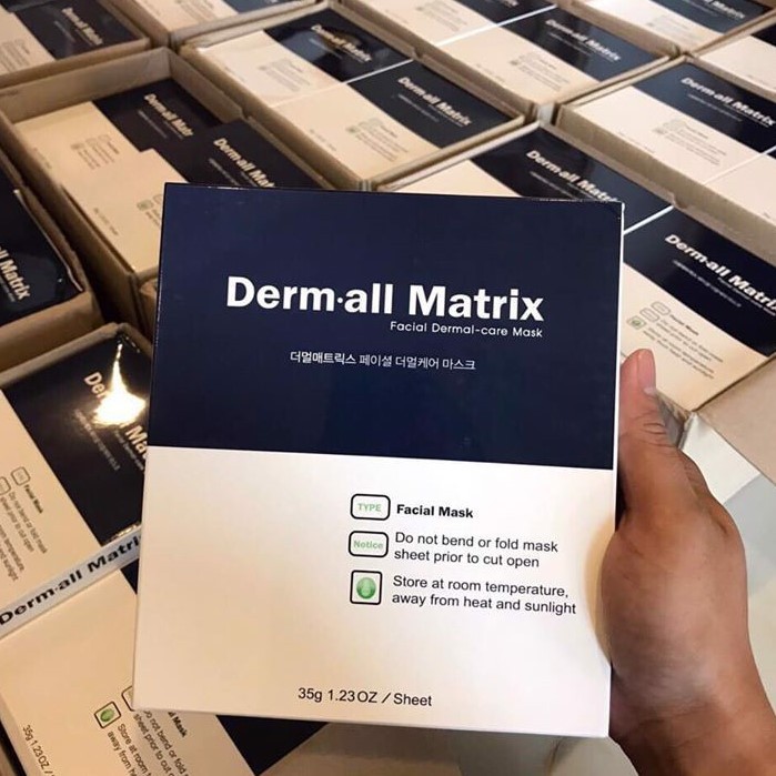 Mặt nạ Derm All Matrix - Mặt nạ Matrix dưỡng trắng, nâng cơ, cấp nước tức thời - Hàng Chính Hãng