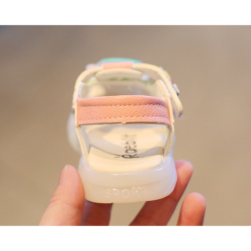 Sandal tập đi cho bé icon Chú Trâu dễ thương, đế mềm, êm chống trơn trượt mã SDB1