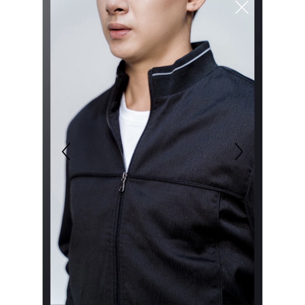 OWEN - Áo khoác gió nam 2 lớp màu đen 61042 - Áo khoác bomber nam - CHÍNH HÃNG