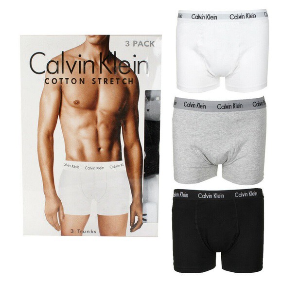 Quần boxer Calvin Klein 3-Pack chính hãng (NP2015Y-922)