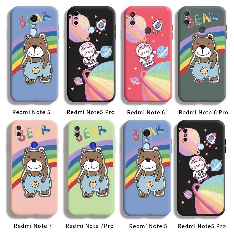 Ốp điện thoại mềm họa tiết hoạt hình cho Xiaomi Mi Redmi Note5 Pro Note 6 Pro Note 7Pro