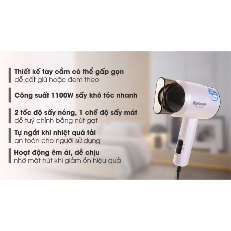 Máy sấy tóc 2 chế độ mát, ấm