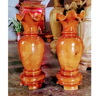 lục bình gỗ tràm một đôi cao 30cm X 12cm