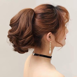 Tóc giả ngoạm xoăn lọn loại ngắn 25cm