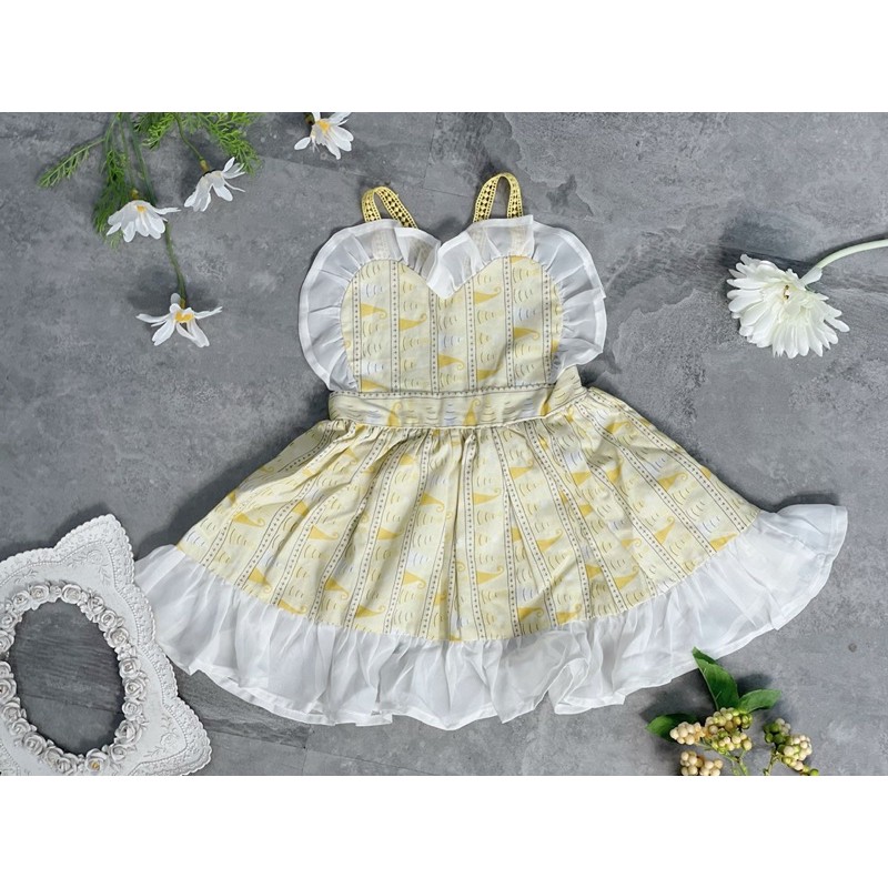 Yếm tim vàng Lennco cho bé gái(7-13kg)