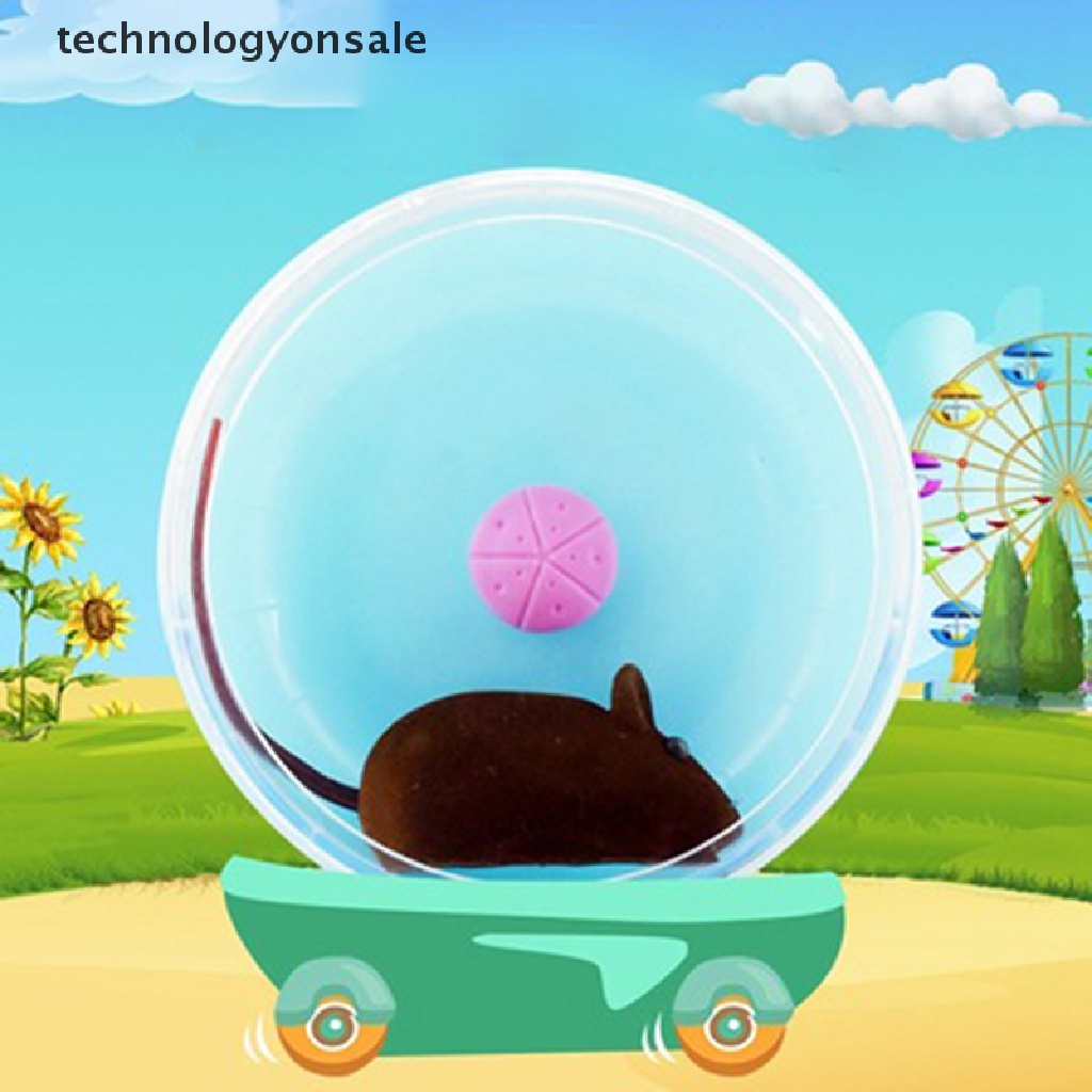 Đồ chơi bánh xe chạy bằng nhựa hình chuột hamster dễ thương