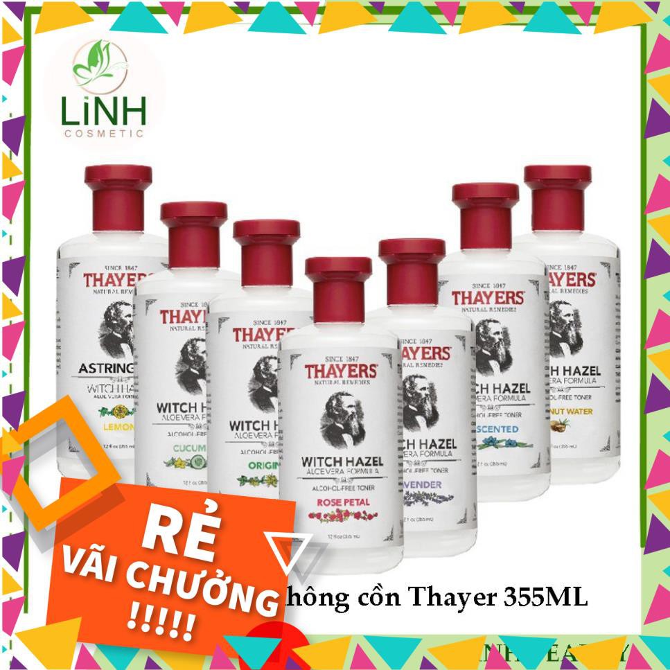 [CHÍNH HÃNG] Nước hoa hồng không cồn Thayer - Toner Thayers Rose Petal 355ml