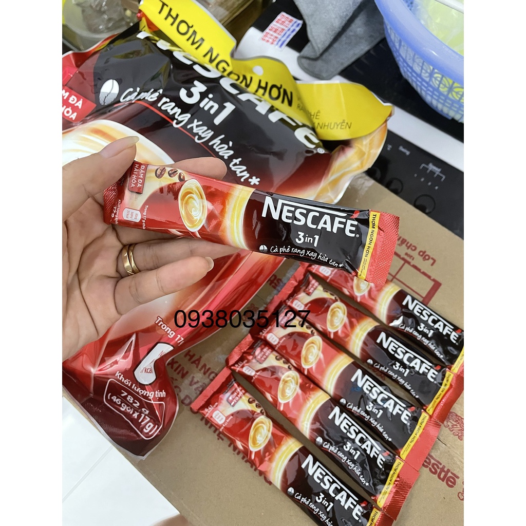 [Q1 - HCM] COMBO 5 GÓI LẺ NESCAFE 3IN1 ĐẬM ĐÀ HÀI HOÀ 17 GR (màu Đỏ) - Date T09/2022 - bán lẻ cho người mới dùng thử