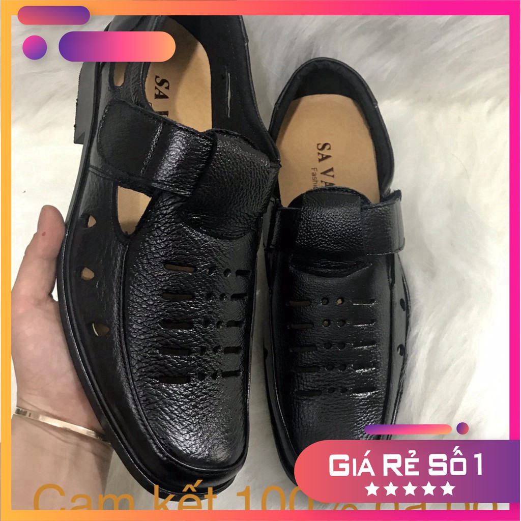Giày rọ nam da bò cao cấp G141