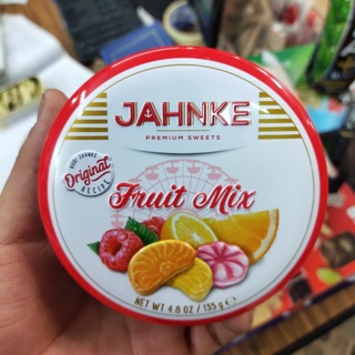 Kẹo trái cây Đức JAHNKE 135g - Fruit mix date 2025