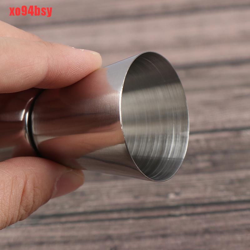 [xo94bsy]15/30 Ml Stainless Steel Cocktail Shaker Cup Bar Dual Shot Drink Spirit Measure