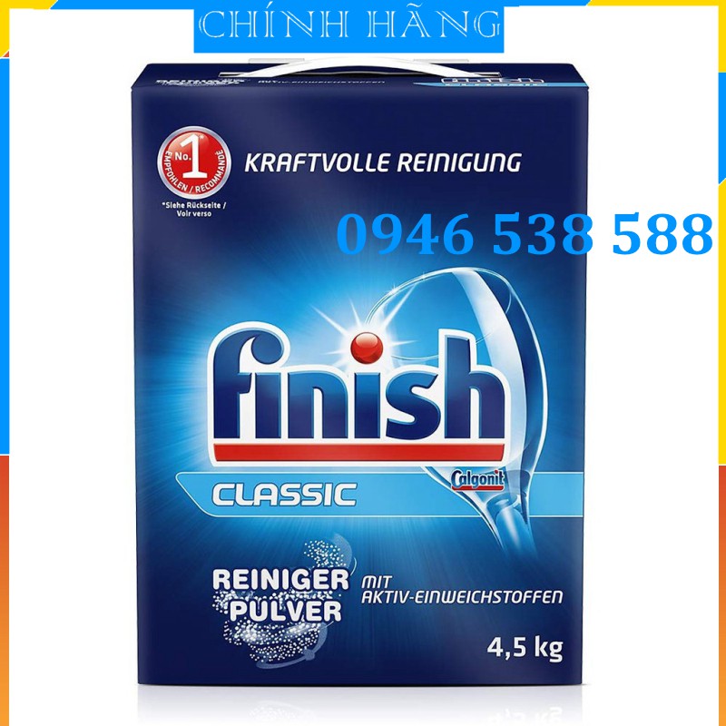  Bột Rửa Bát Finish 4.5kg (Đức) Cho Máy Rửa Chén Bát