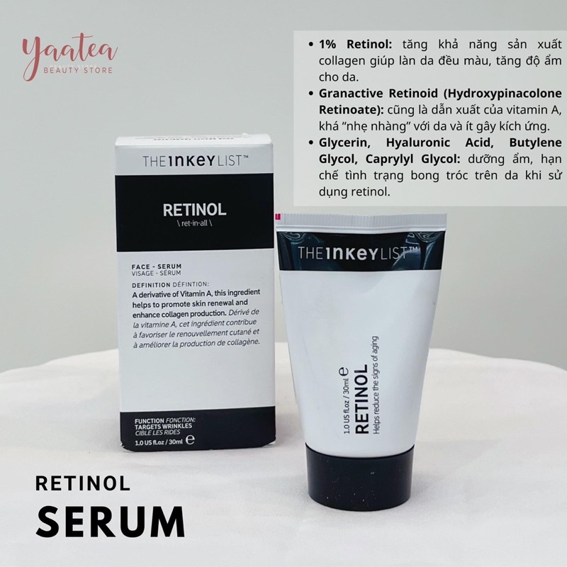 Tinh chất The Inkey List Retinol Serum 30ml