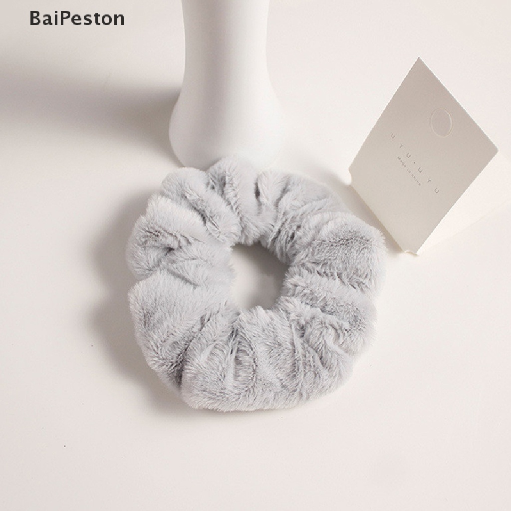 Dây Buộc Tóc Vải Lông Mềm Mại Thời Trang Cho Nữ