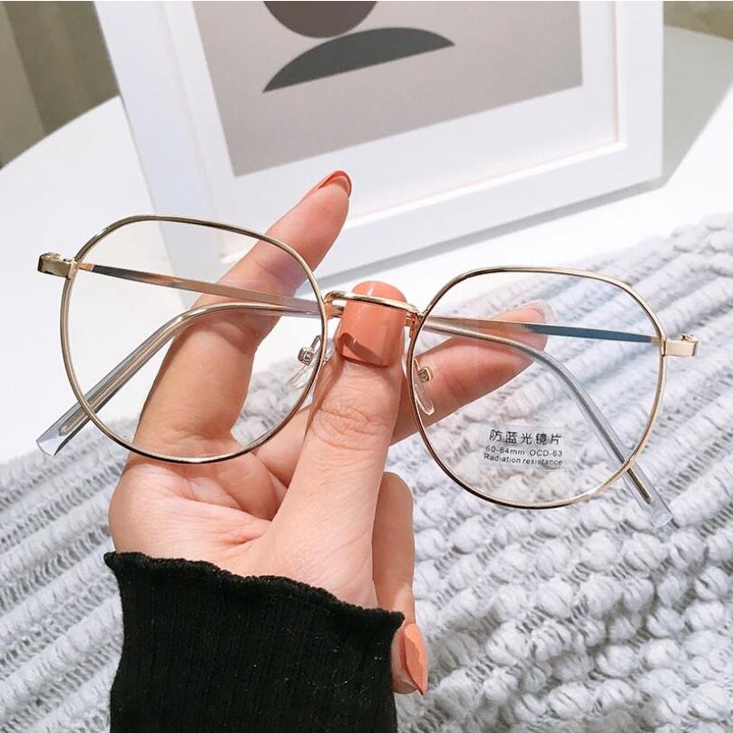 Kilii Kính Mát Gọng Lớn Siêu Nhẹ Chống Tia Bức Xạ Phong Cách Retro Cho Nữ