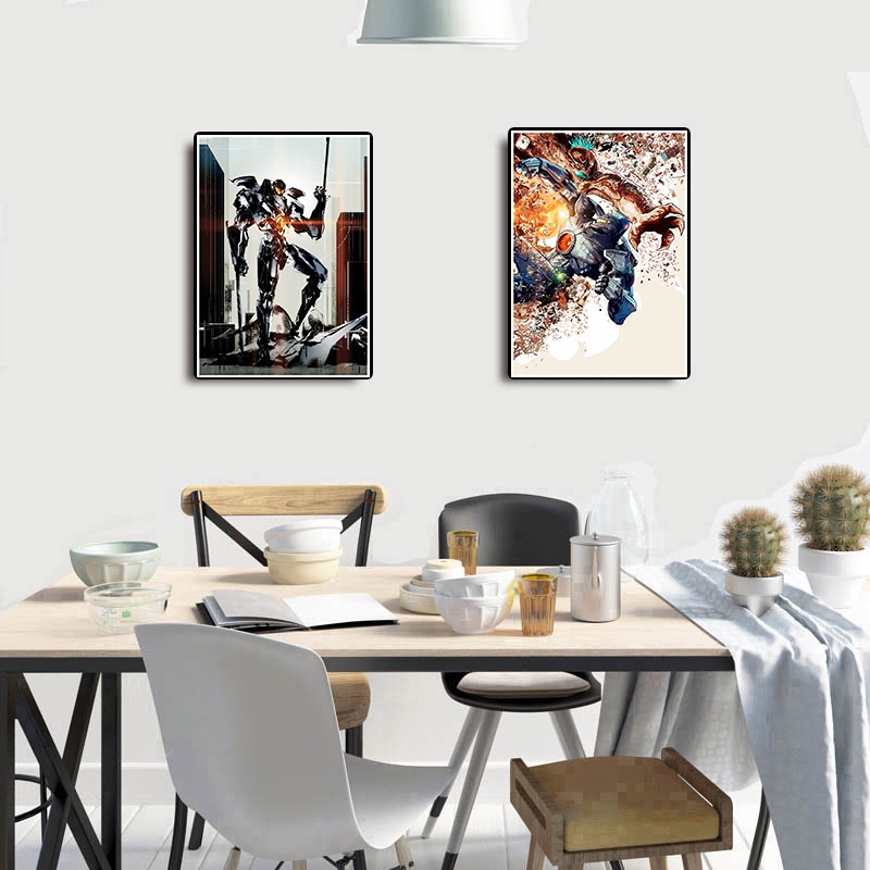 Poster Giấy kraft Hình Quái Vật Trong Phim pacific rim