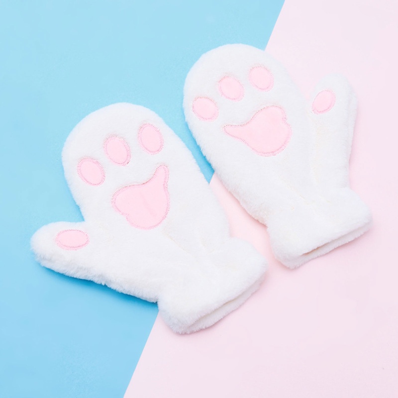 1 Đôi Găng Tay Lông Giả Hình Bàn Chân Mèo Dễ Thương Dành Cho Nữ