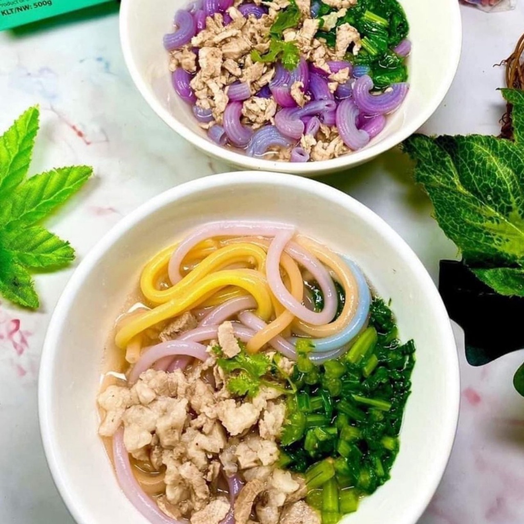 Bánh canh rau củ hữu cơ Fuma 500g, thực phẩm Eatclean cho người ăn kiêng, ăn chay, bánh canh ống rau củ ngũ sắc