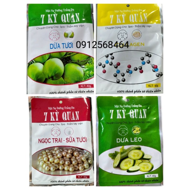 Combo 10 Miếng Mặt Nạ 7 Kỳ Quan