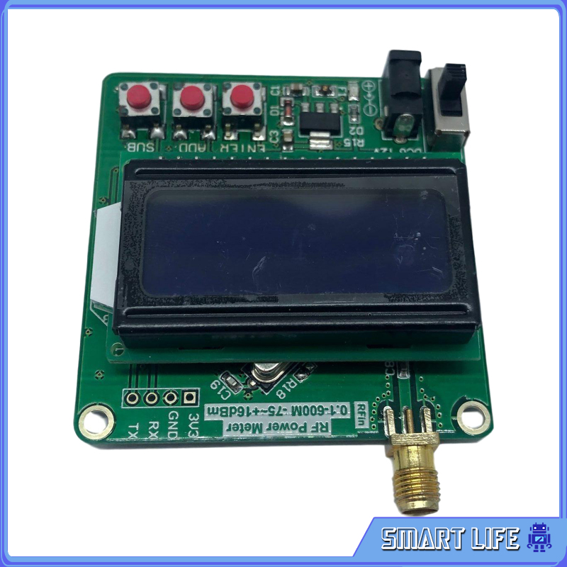 [Smart Life 🔑]LCD Backlight Digital Display RF Power Meter Module -75~+16dBm Aluminum