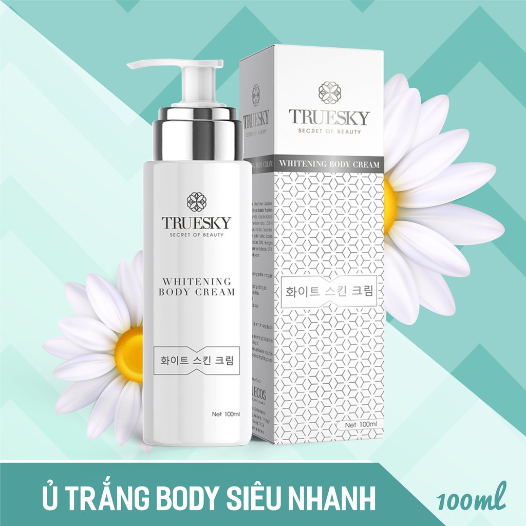 Kem ủ trắng toàn thân Truesky giúp làm trắng da body cấp tốc - Whitening Body Cream  100ml