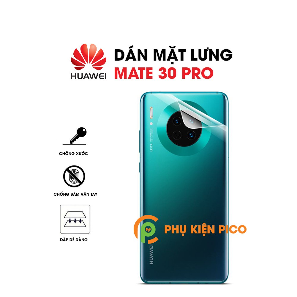 Dán lưng Mate 30 Pro / Mate 30 full viền dẻo trong suốt PPF tự phục hồi vết xước - Dán lưng Huawei M