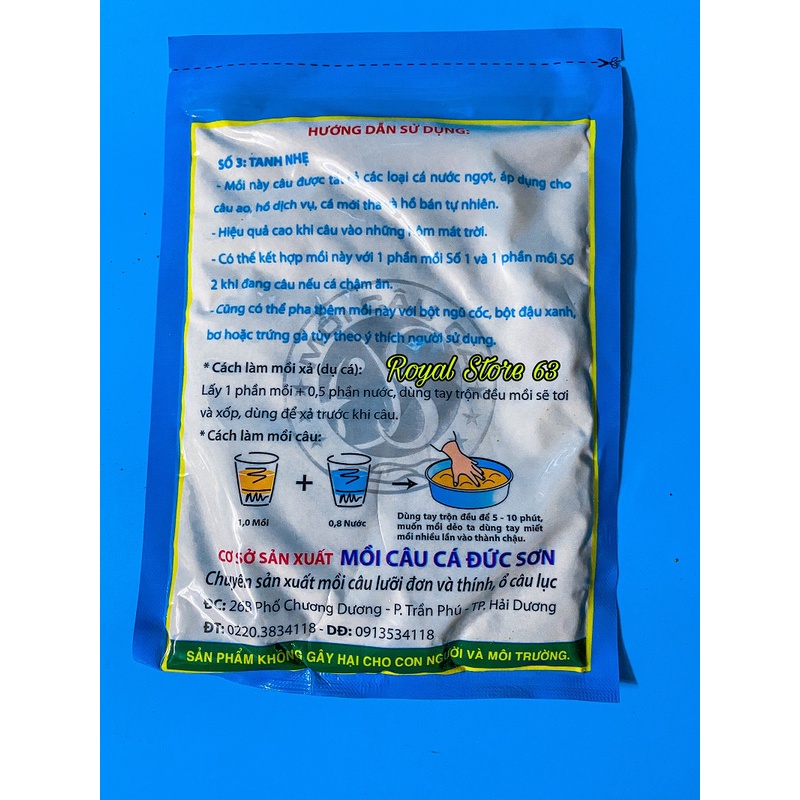 Mồi câu cá Đức Sơn Số 3 (250gram)