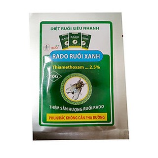 Thuốc diệt ruồi Rado Ruồi Xanh – diệt ruồi hiệu quả cao 10GRAM