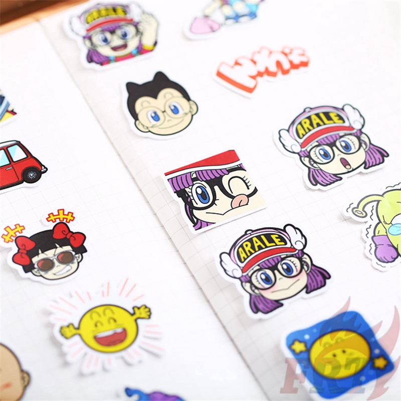 ❀ Arale Q-1 Diary Giấy và decal dán tường ❀ 39Pcs/set Anime Album Scrapbooks Mixed DIY Decor Stickers ML06757