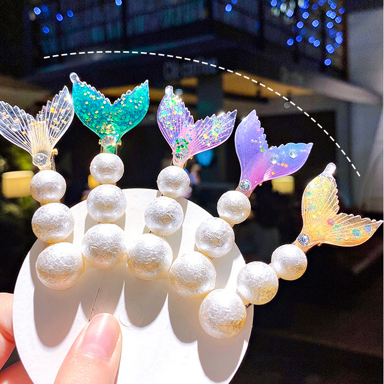 Kẹp Tóc Hình Đuôi Cá Đính Ngọc Trai Giả Thời Trang Cho Nữ