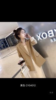 Áo blazer công sở Hàn Quốc tay gập