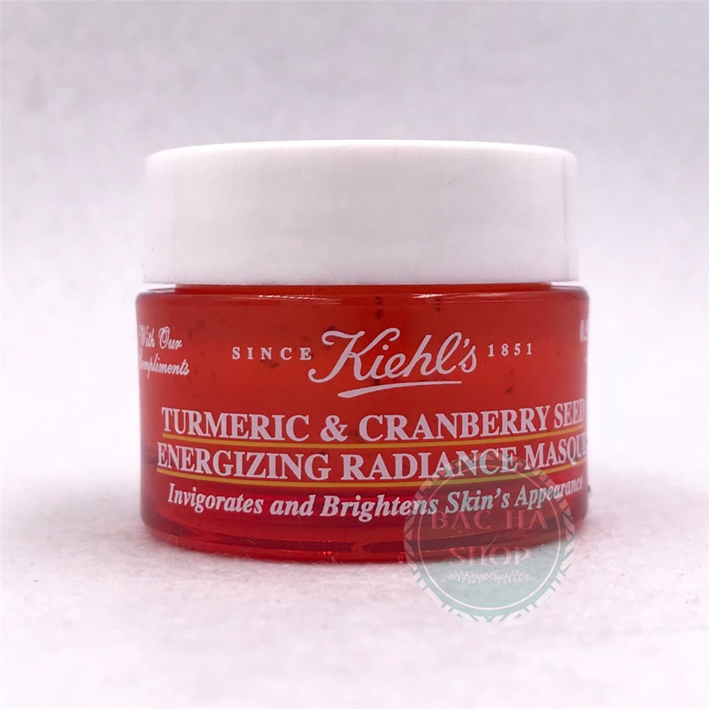 Mặt Nạ Đất Sét Nghệ 💝FREESHIP💝 Mặt Nạ Kiehls Turmeric&Canberry Seed Energizing Radiant 14ml - Mask Giảm Thâm SP28