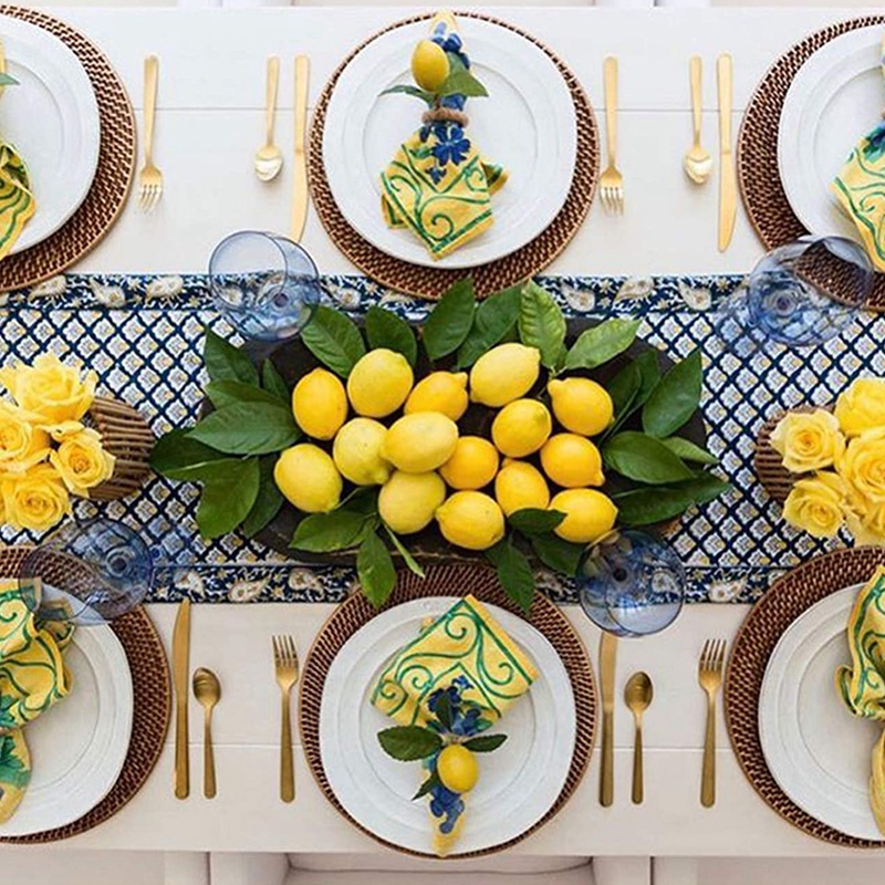 Mô phỏng Cây chanh Khăn ăn Vòng trái cây Bữa ăn Khóa khách sạn Phòng mô hình Khăn ăn Vòng khăn ăn Khóa đồ dùng cho bữa tiệc