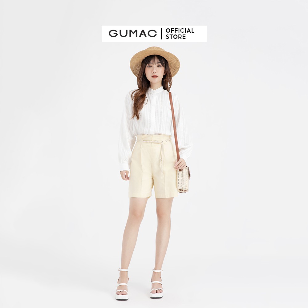 Quần short nữ phối dây GUMAC QB662 | BigBuy360 - bigbuy360.vn