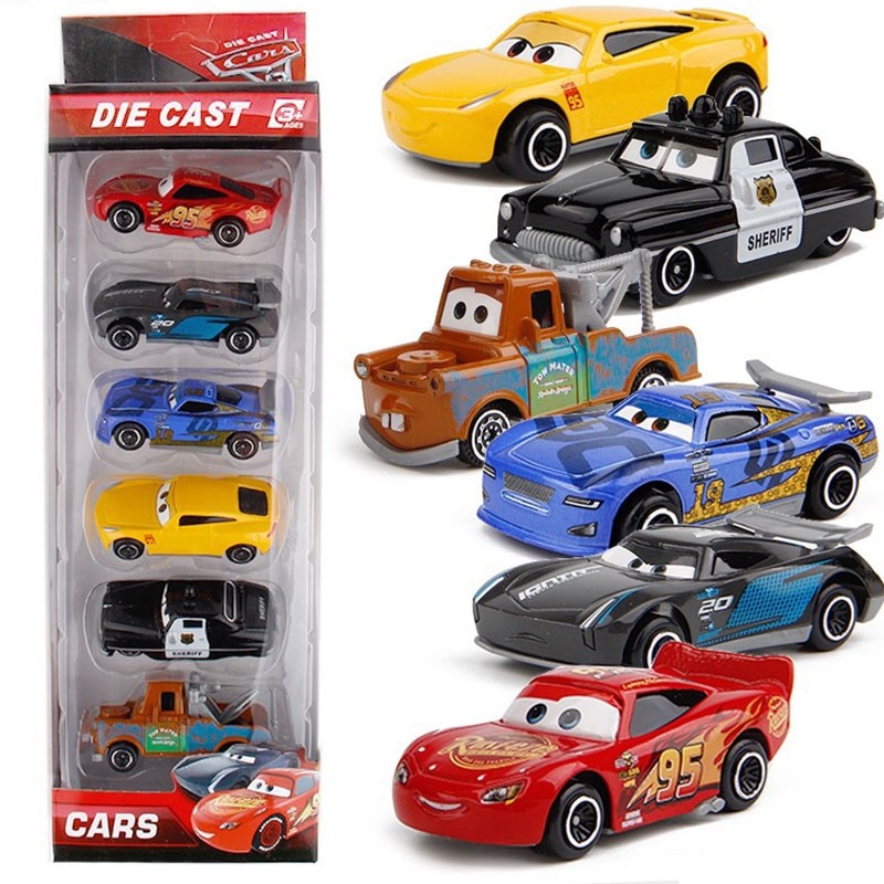 HOT WHEELS Set 6 Mô Hình Xe Đồ Chơi Cho Bé