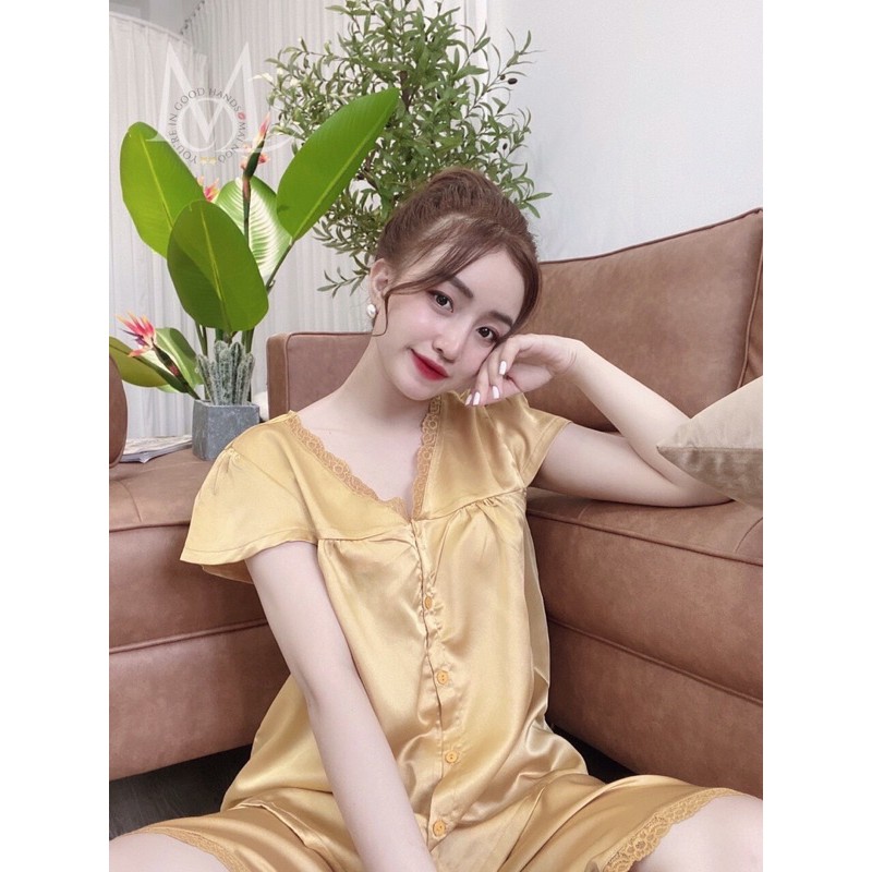 [Hot]Đồ Ngủ Lửng  40-100kg ren Bigsize Cao Cấp Kiểu Dáng Đẹp Vải Satin Lạnh Mặc Cực Thích | BigBuy360 - bigbuy360.vn