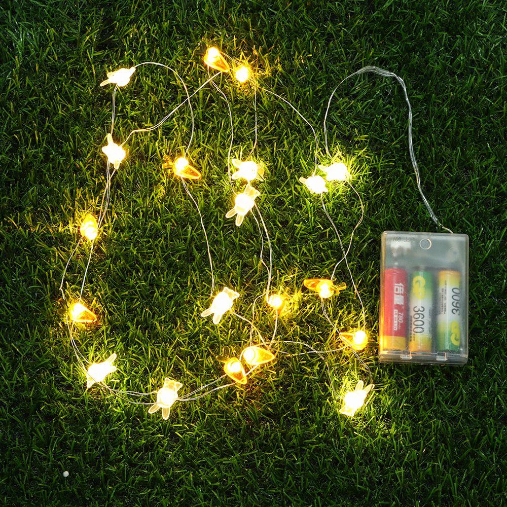 GOGOUP Dây Đèn LED Trang Trí Năm Mới Hình Củ Cà Rốt