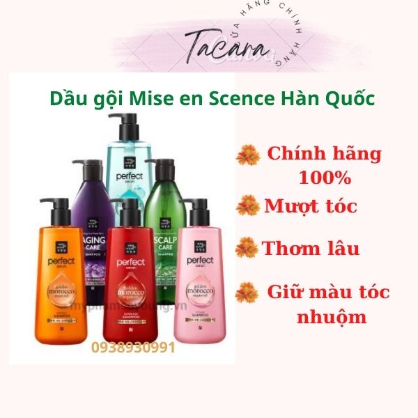 Dầu Gội Đầu Mise En Scene 680ml Hàn Quốc